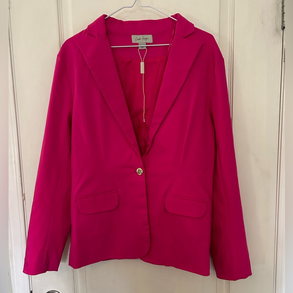 NWOT Charlie Paige Pink Blazer